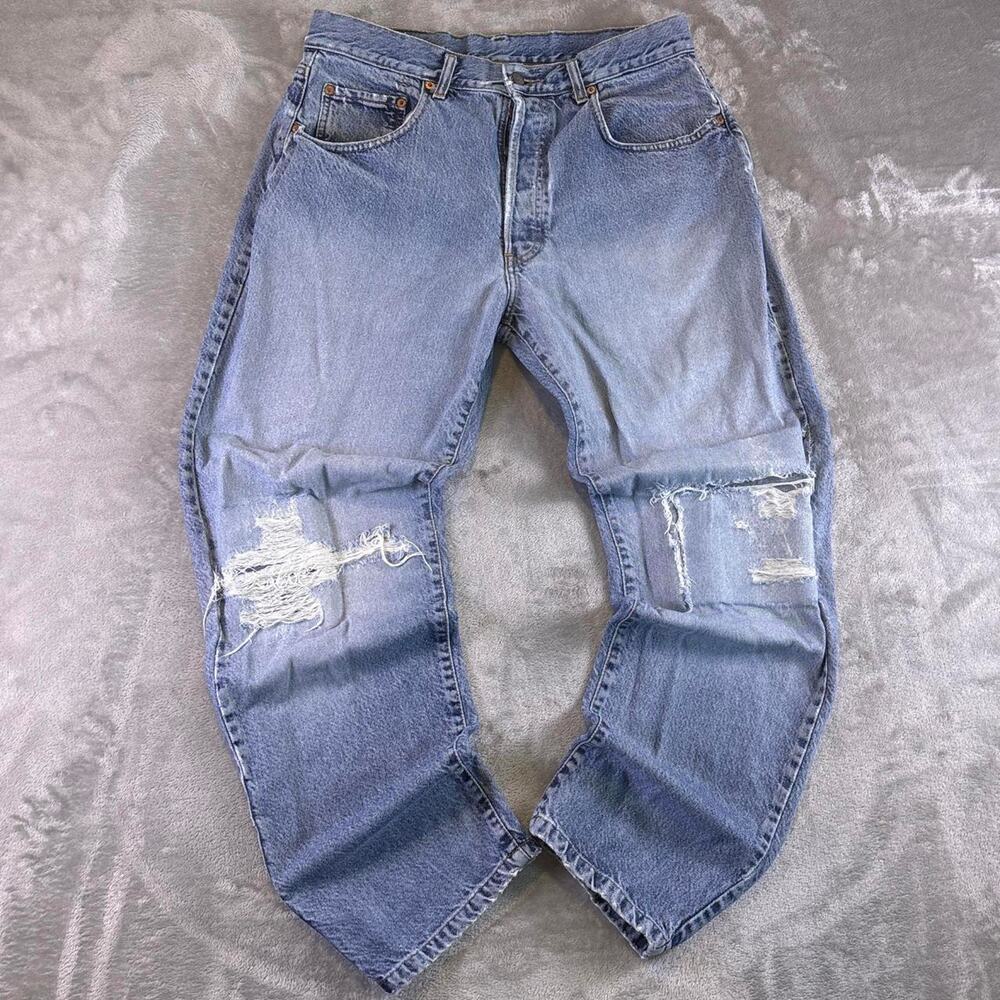 Vintage Big Star 1976 Vintage Blue Button Fly Jeans Men’s Distressed Denim Y2K